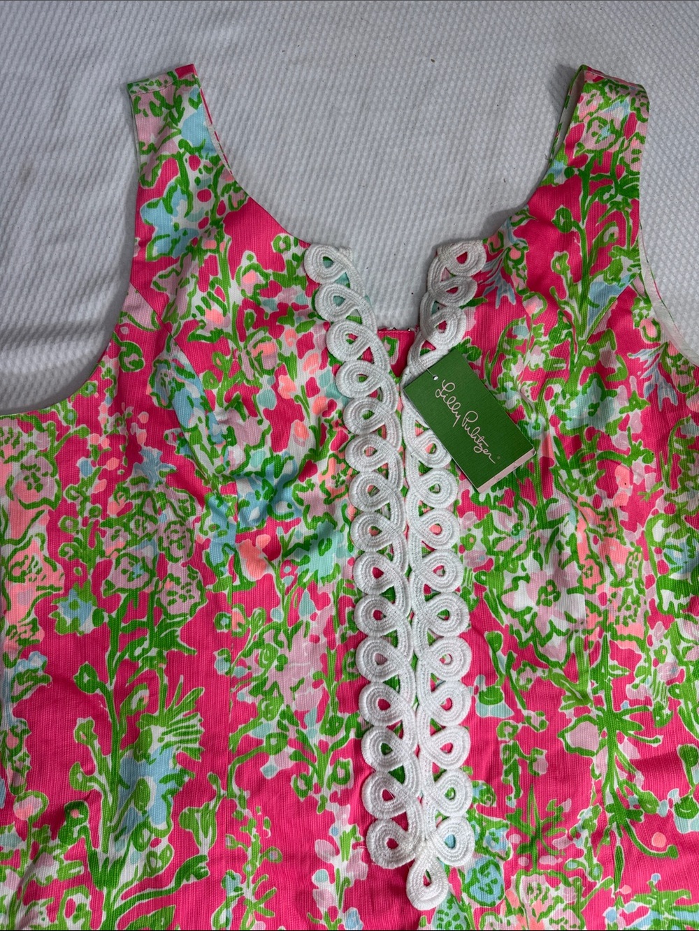 NWT Lilly Pulitzer Cathy Shift Flamingo Pink Southern Charm Floral Dress Size 16 - Picture 2 of 13